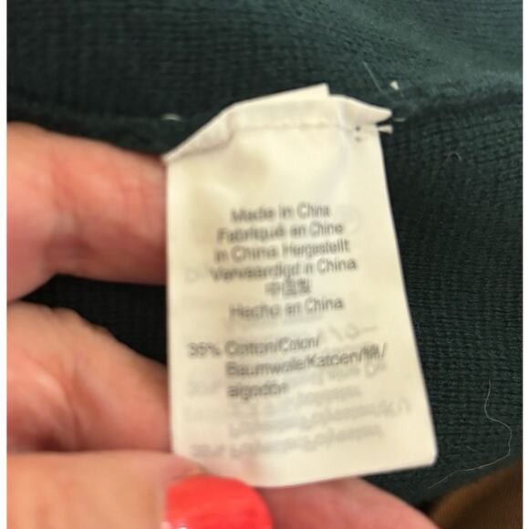 J. Crew green Sophie Open Front Sweater Blazer, large, office, cool weather - Picture 6 of 7